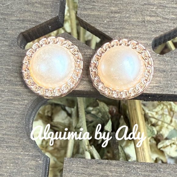 Alquimia Pink Gold Earrings - Picture 1 of 1